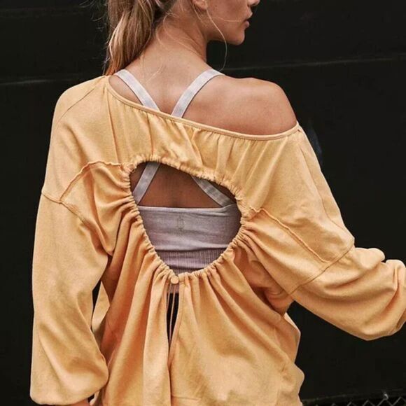 NEW Free People Fp Movement Rundown Tunic‎ Top Open Back Oversized Slouchy, XS - Picture 1 of 16